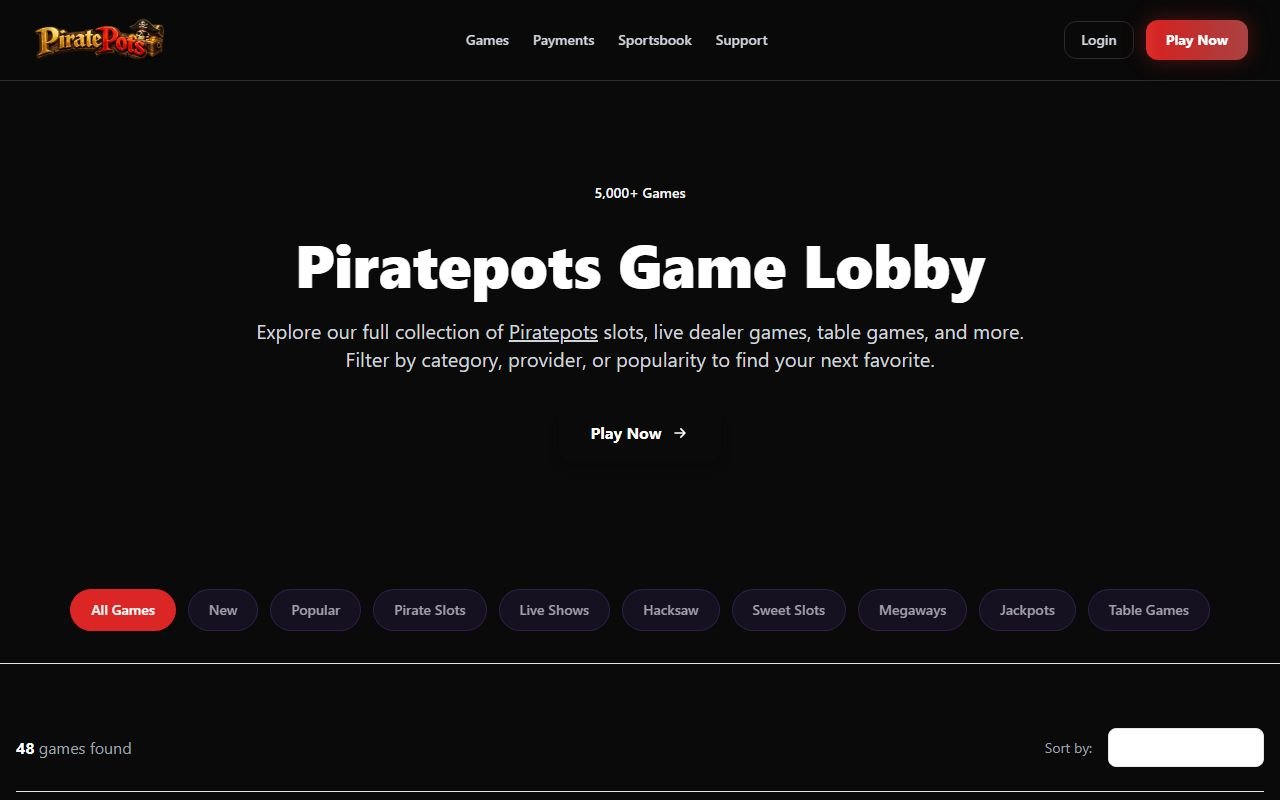 Piratepots — spillobbyen