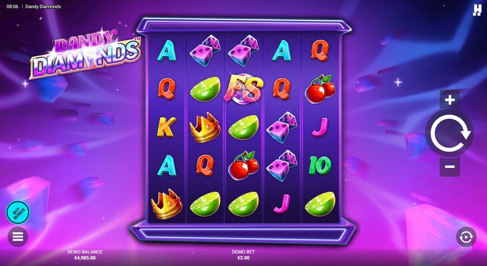 Dandy Diamonds — Grunnspillet i gang — fra min egen demoøkt.