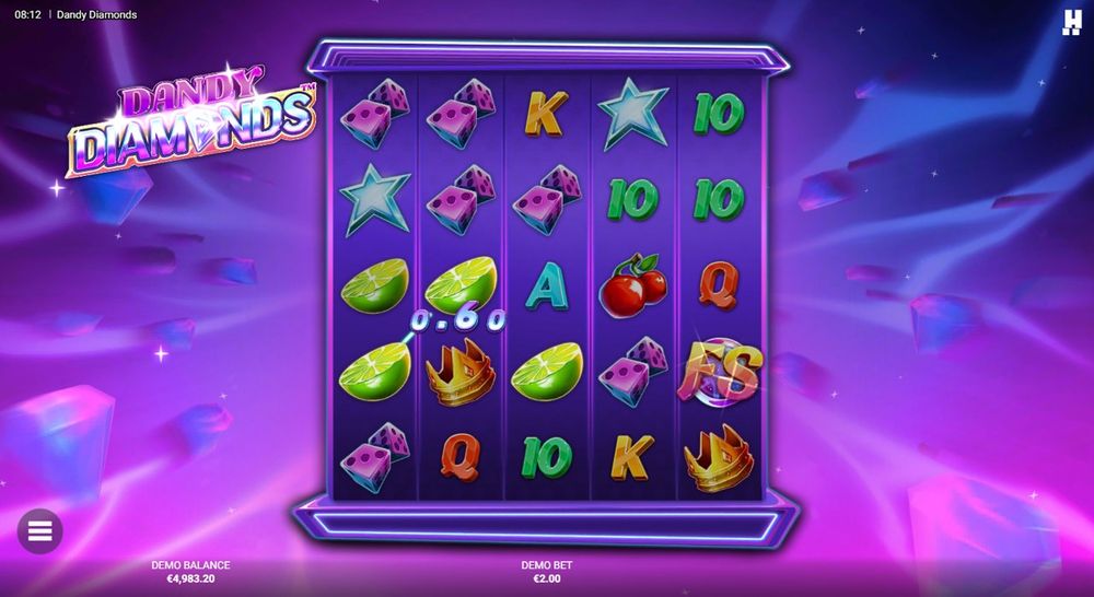 Dandy Diamonds — En gevinst bygger seg opp på hjulene.