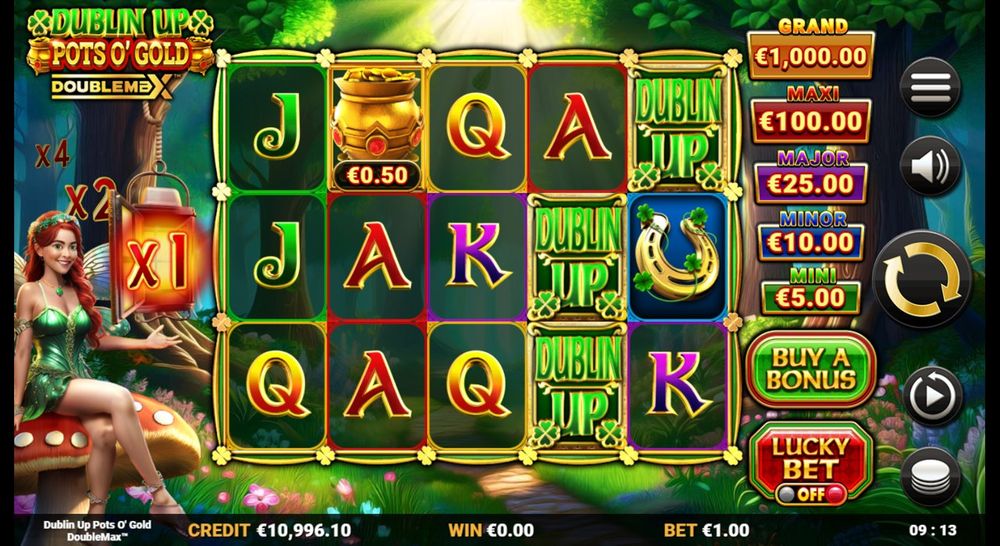 Dublin Up Pots O'Gold — Grunnspillet i gang — fra min egen demoøkt.