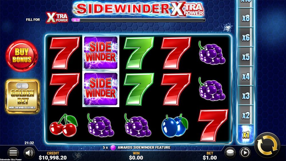 Sidewinder Xtra Power — En gevinst bygger seg opp på hjulene.