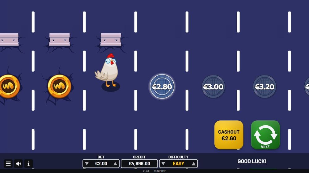 Cross It! — Grunnspillet i gang — fra min egen demoøkt.