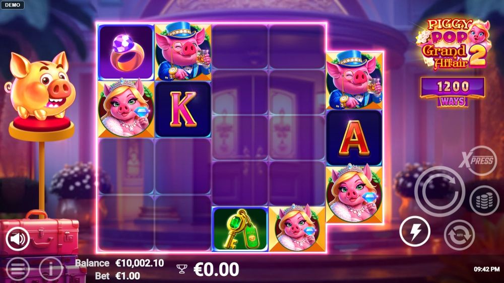 PiggyPop Grand Affair 2 — Bonusrunden er i gang — verdiene stables.