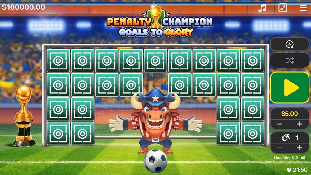 Penalty Champion Goals to Glory — En gevinst bygger seg opp på hjulene.