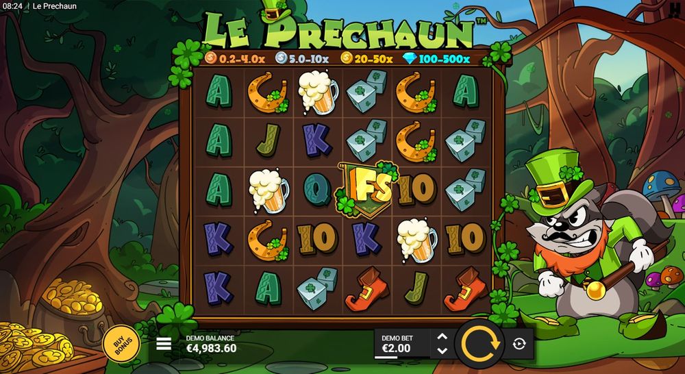 Le Prechaun — Grunnspillet i gang — fra min egen demoøkt.