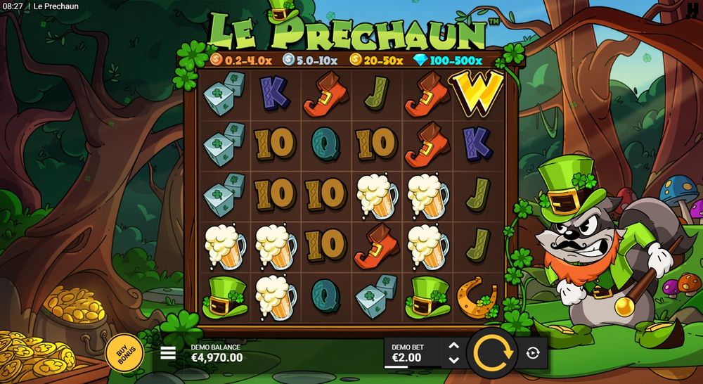 Le Prechaun — En gevinst bygger seg opp på hjulene.