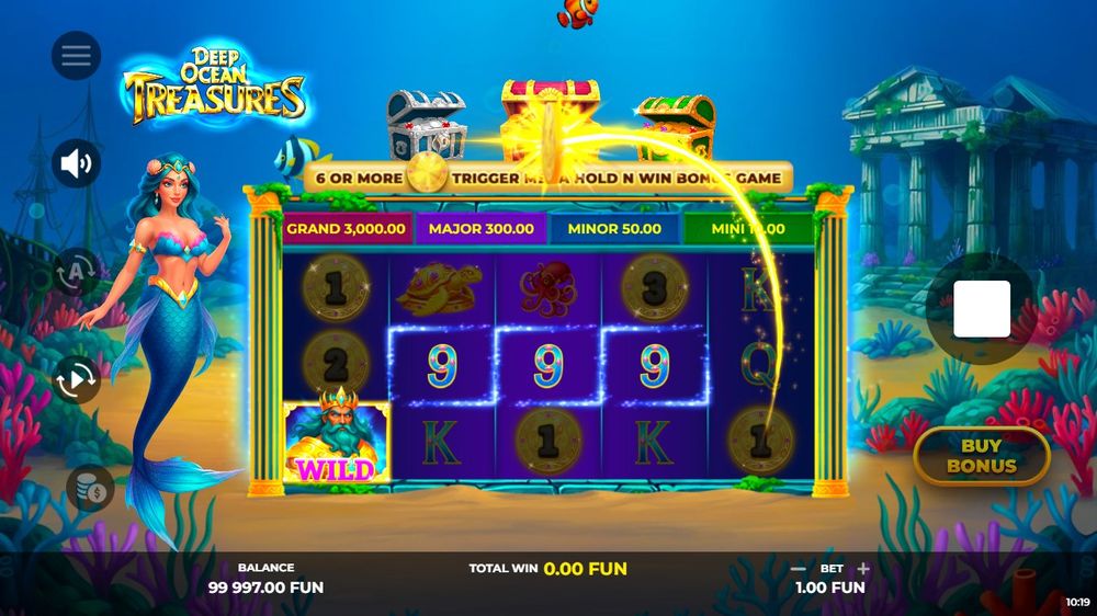 Deep Ocean Treasures — Bonusrunden er i gang — verdiene stables.
