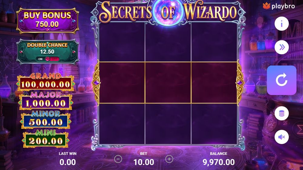 Secrets of Wizardo — Grunnspillet i gang — fra min egen demoøkt.