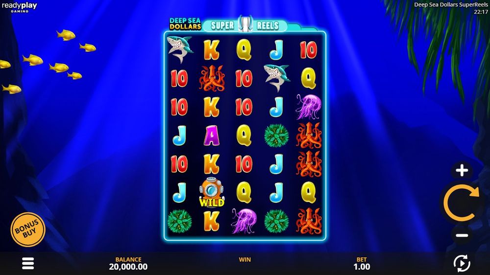Deep Sea Dollars - Super Reels — Grunnspillet i gang — fra min egen demoøkt.