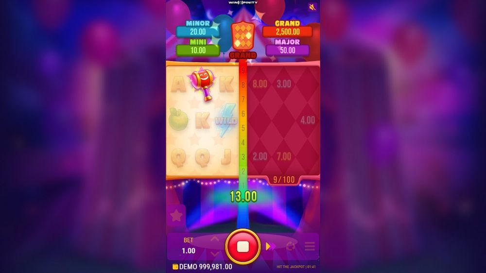 Hit The Jackpot — Bonusrunden er i gang — verdiene stables.