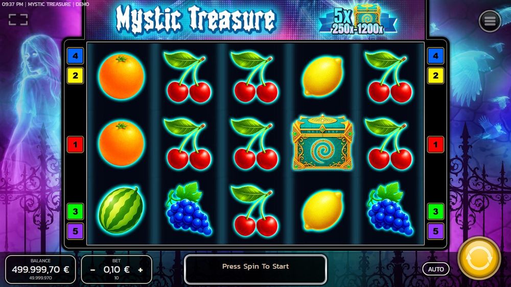 Mystic Treasure — Grunnspillet i gang — fra min egen demoøkt.